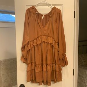 Glam Ruffle Party Dress S